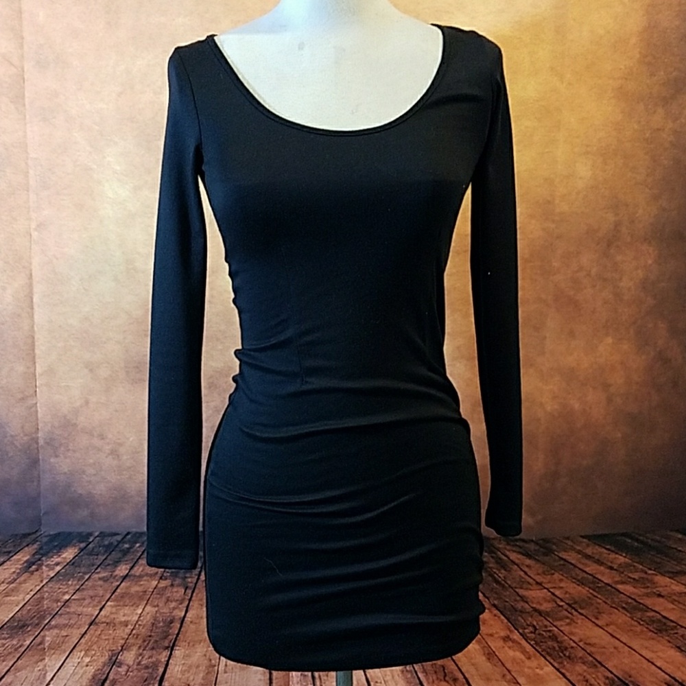 Black ans gold stud dress